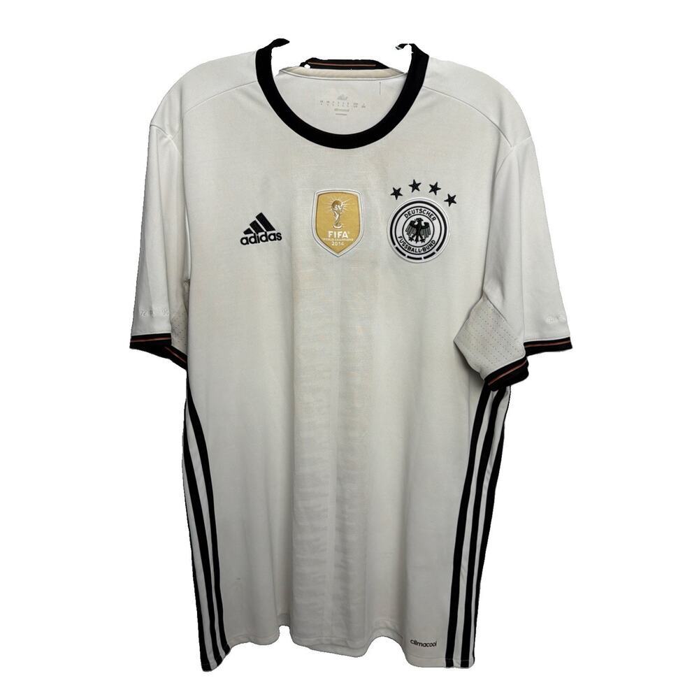 Adidas Germany FIFA 2014 World Champions Soccer Jersey Adult Large White Mens L